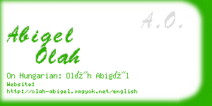 abigel olah business card